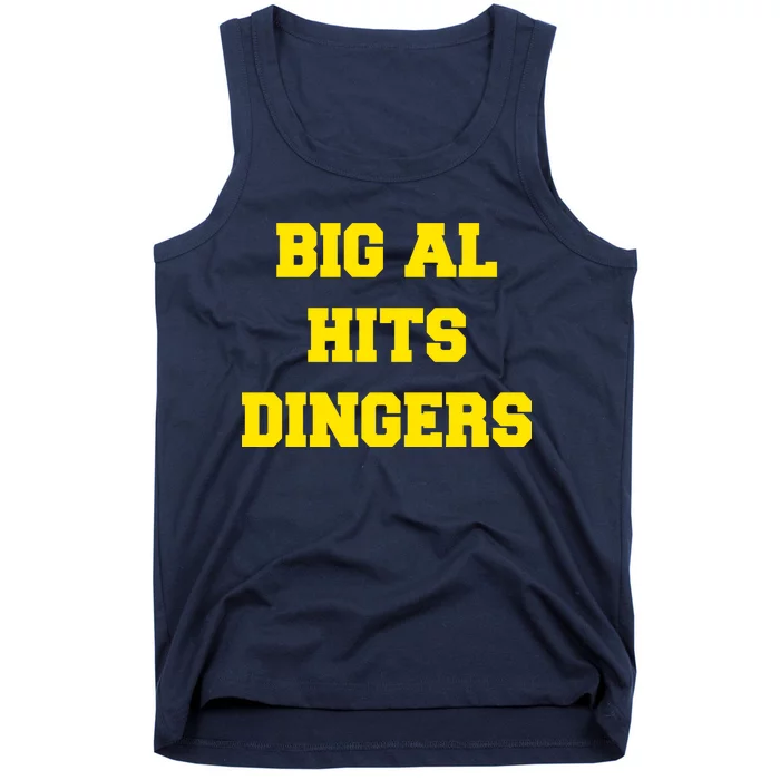 Big Al Hits Dingers Baseball Tank Top