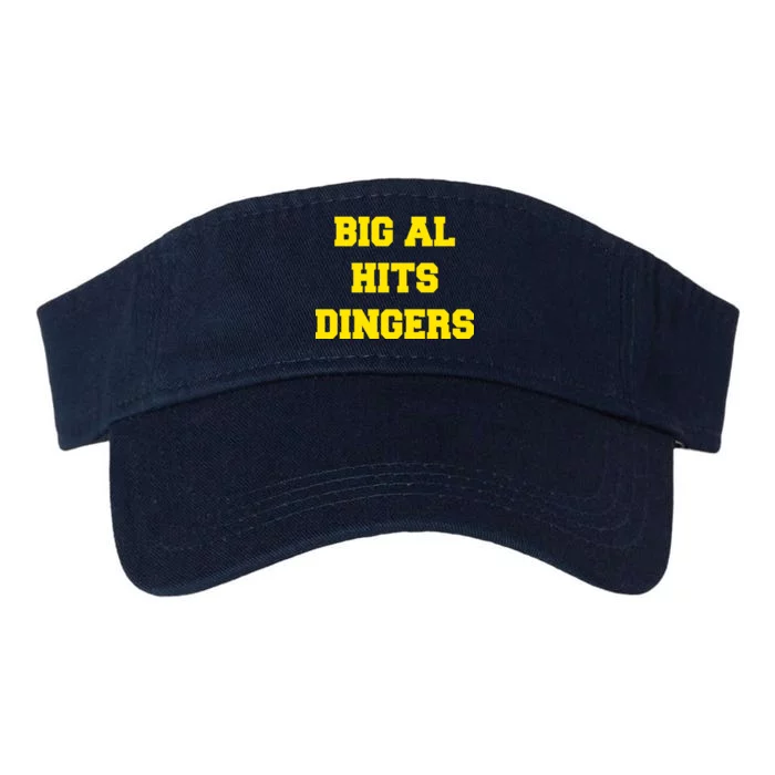 Big Al Hits Dingers Baseball Valucap Bio-Washed Visor