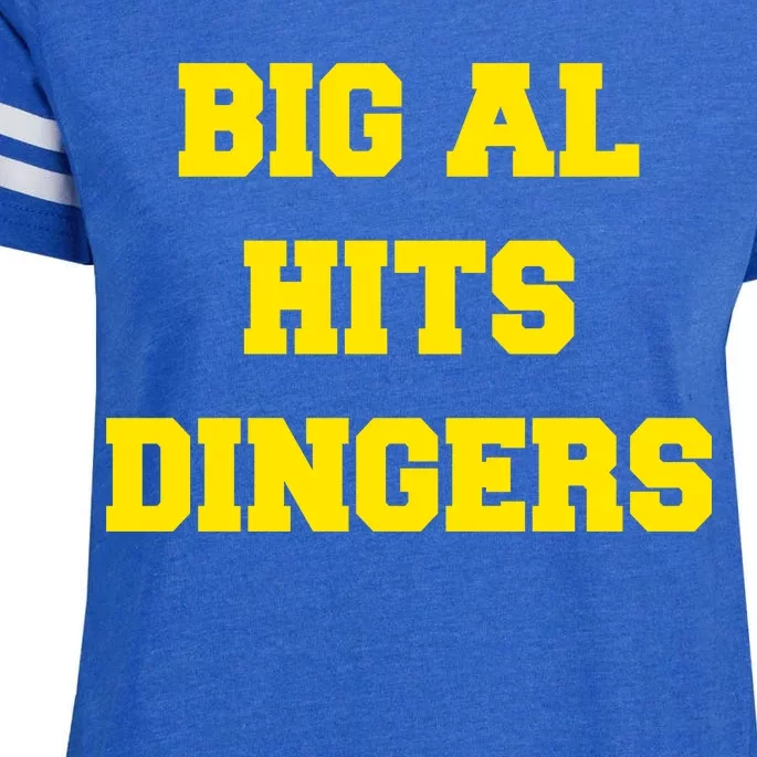 Big Al Hits Dingers Baseball Enza Ladies Jersey Football T-Shirt