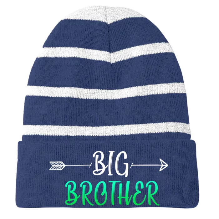 Big Brother Arrow Striped Beanie with Solid Band