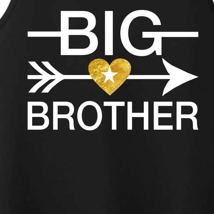 Big Brother Gold Heart Arrow Performance Tank