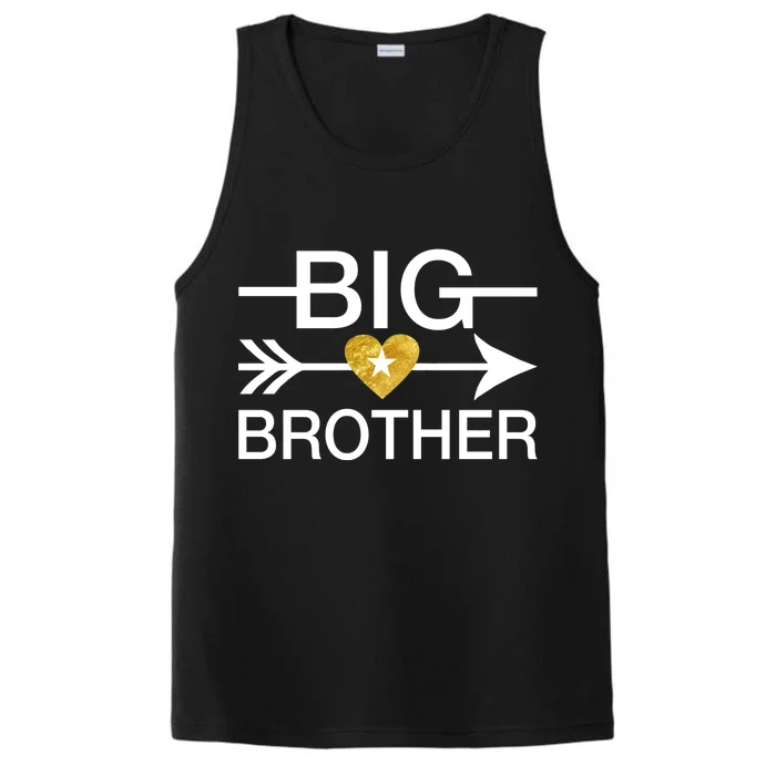 Big Brother Gold Heart Arrow Performance Tank