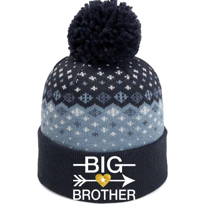 Big Brother Gold Heart Arrow The Baniff Cuffed Pom Beanie