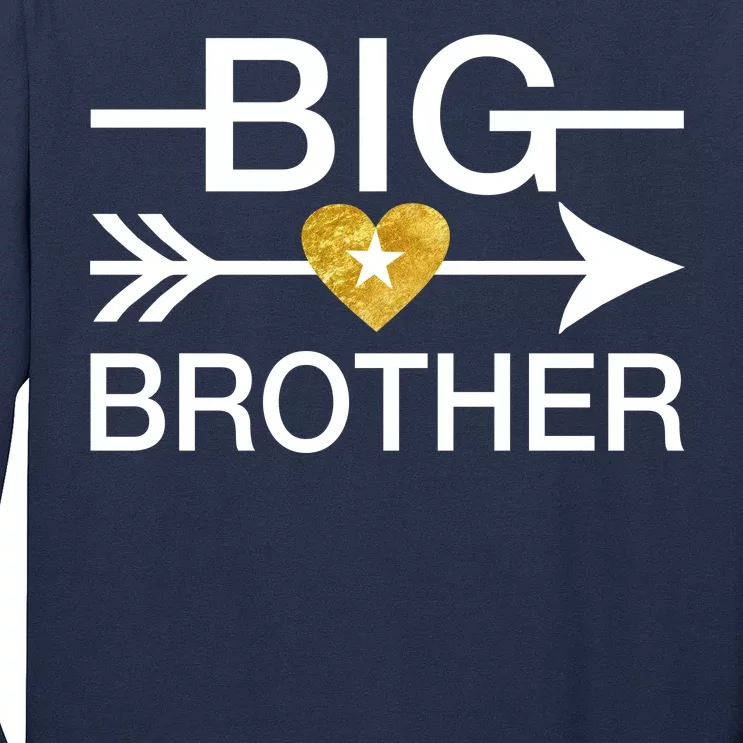 Big Brother Gold Heart Arrow Long Sleeve Shirt