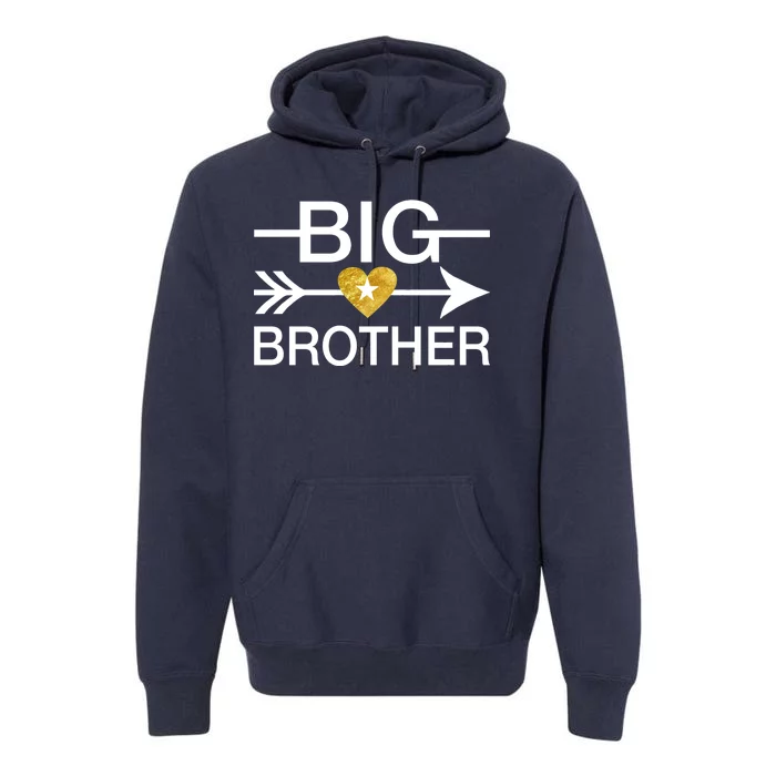 Big Brother Gold Heart Arrow Premium Hoodie