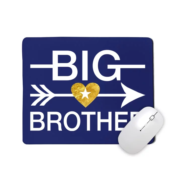 Big Brother Gold Heart Arrow Mousepad