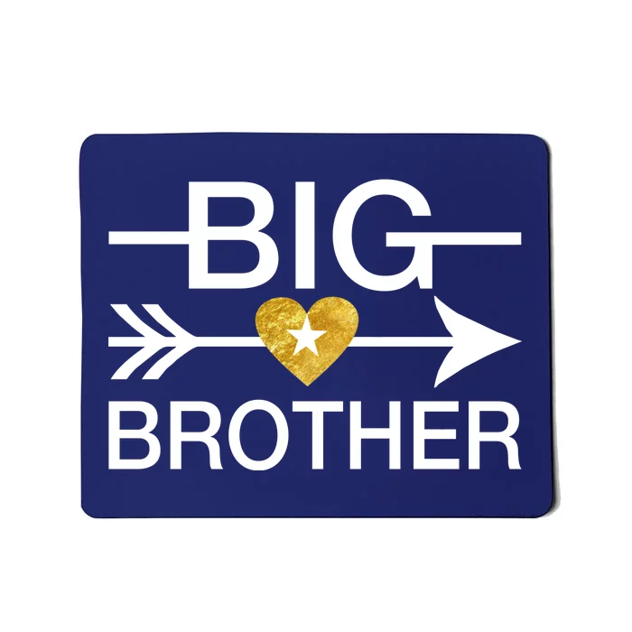 Big Brother Gold Heart Arrow Mousepad