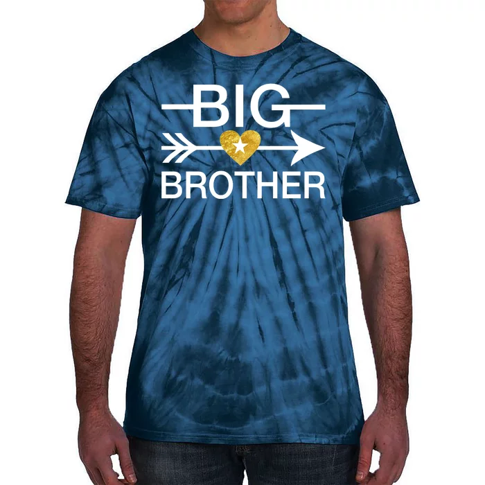 Big Brother Gold Heart Arrow Tie-Dye T-Shirt