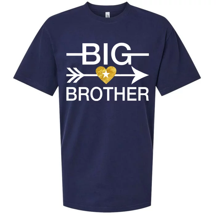 Big Brother Gold Heart Arrow Sueded Cloud Jersey T-Shirt