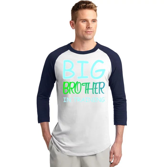 Big Brother In Training Baseball Sleeve Shirt