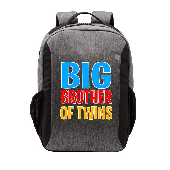 Big Brother of Twins Colorful Text Vector Backpack