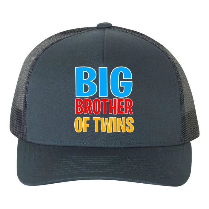 Big Brother of Twins Colorful Text Yupoong Adult 5-Panel Trucker Hat