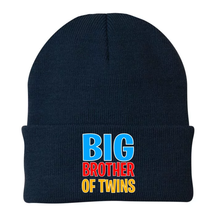 Big Brother of Twins Colorful Text Knit Cap Winter Beanie