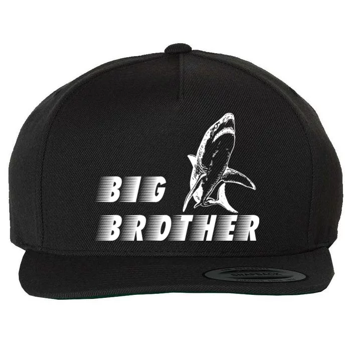 Big Brother Shark Funny Bro Wool Snapback Cap