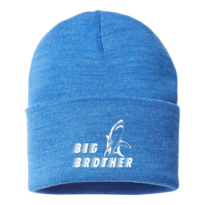 Big Brother Shark Funny Bro Sustainable Knit Beanie