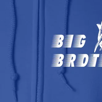 Big Brother Shark Funny Bro Full Zip Hoodie