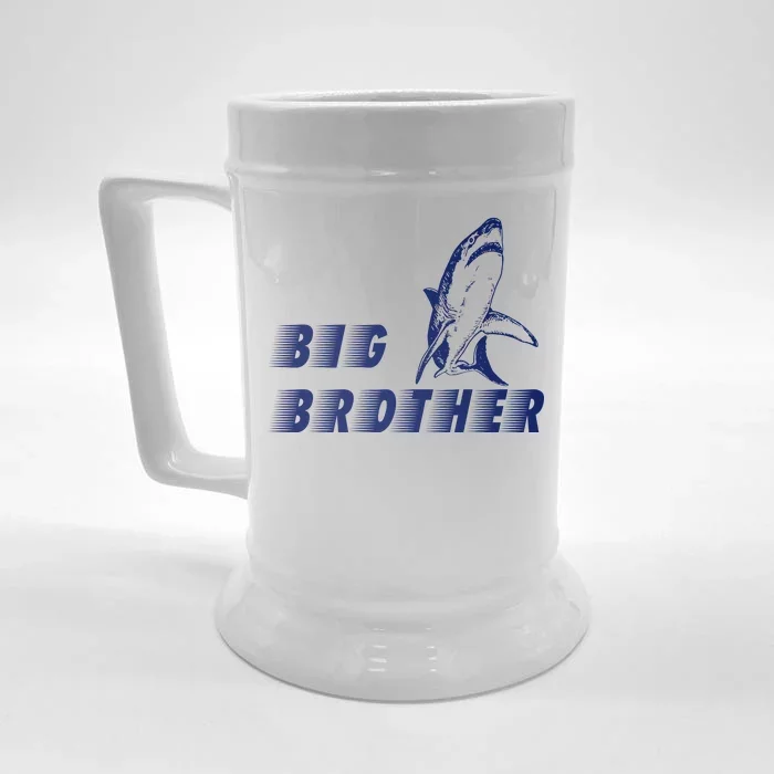 Big Brother Shark Funny Bro Front & Back Beer Stein