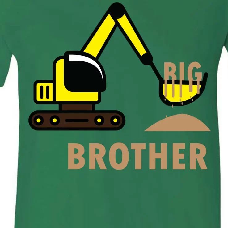 Big Brother Tractor V-Neck T-Shirt