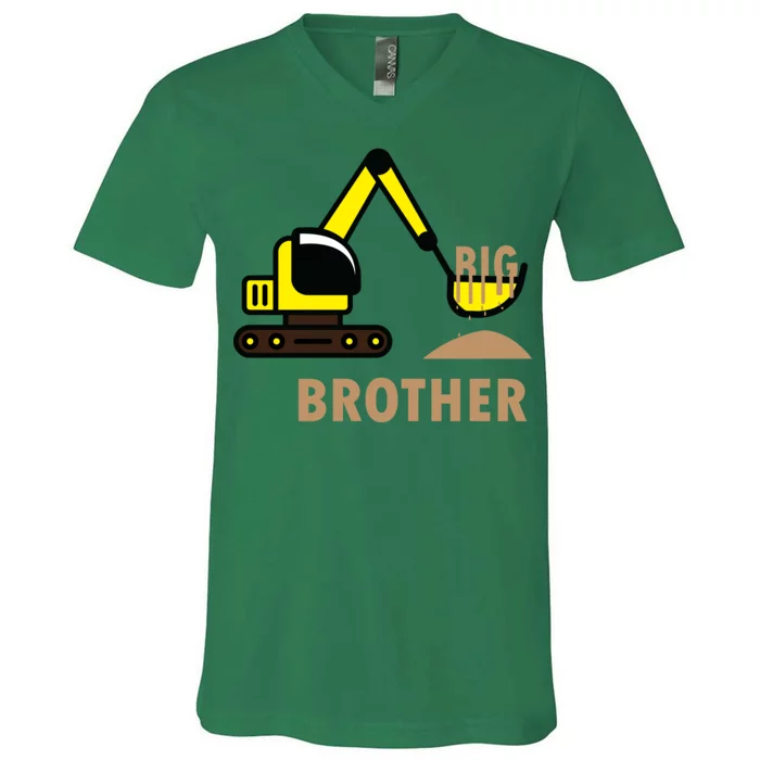 Big Brother Tractor V-Neck T-Shirt