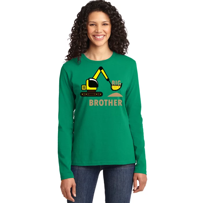 Big Brother Tractor Ladies Long Sleeve Shirt