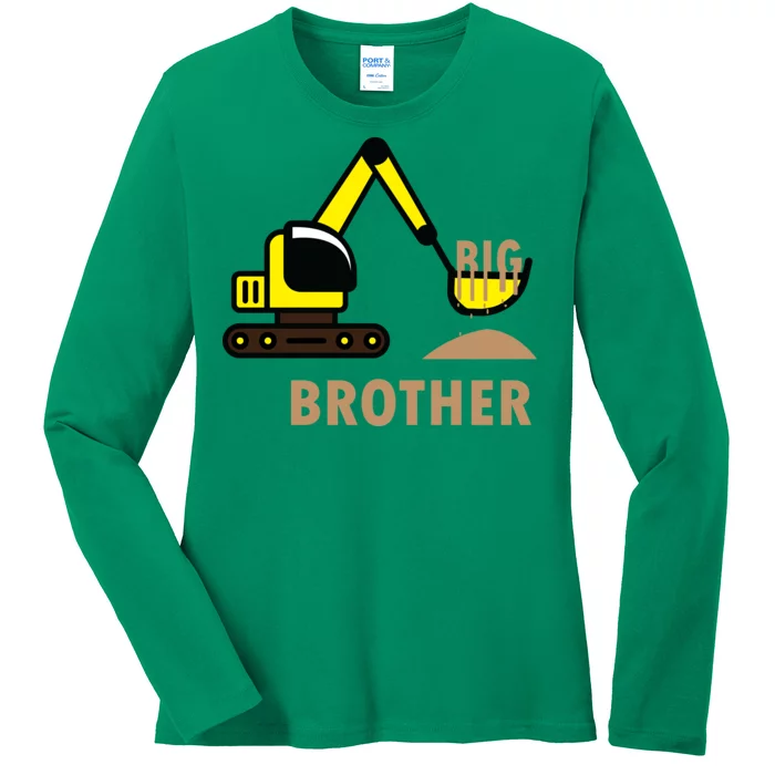 Big Brother Tractor Ladies Long Sleeve Shirt