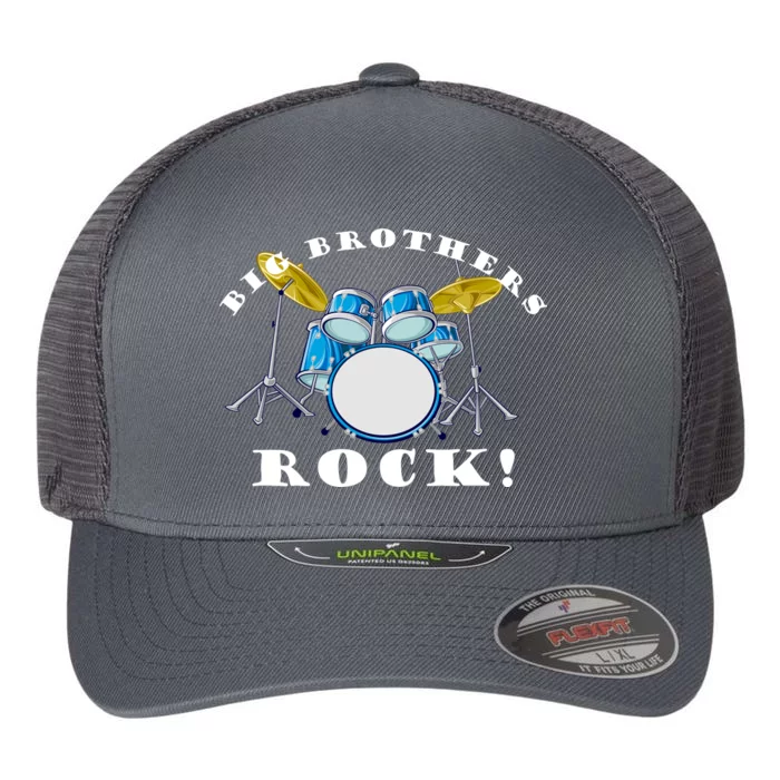 Big Brothers Rock Band Drum Set Flexfit Unipanel Trucker Cap