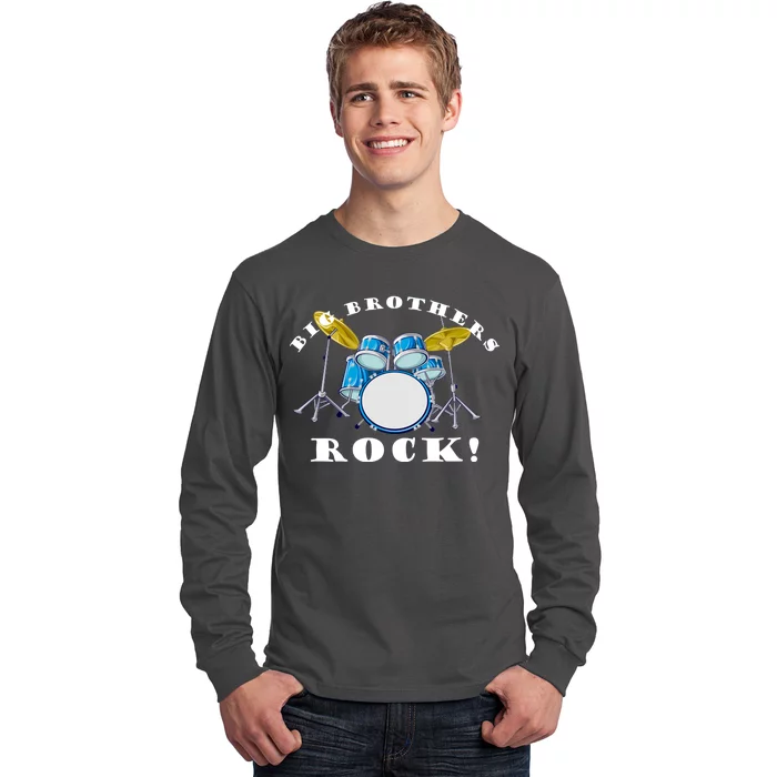 Big Brothers Rock Band Drum Set Long Sleeve Shirt