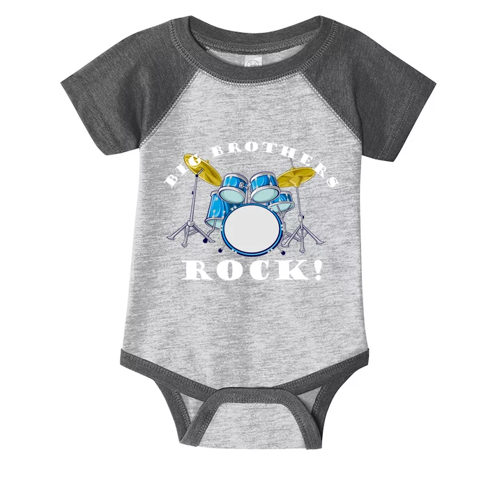 Big Brothers Rock Band Drum Set Infant Baby Jersey Bodysuit