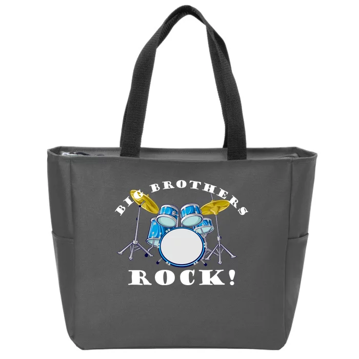 Big Brothers Rock Band Drum Set Zip Tote Bag