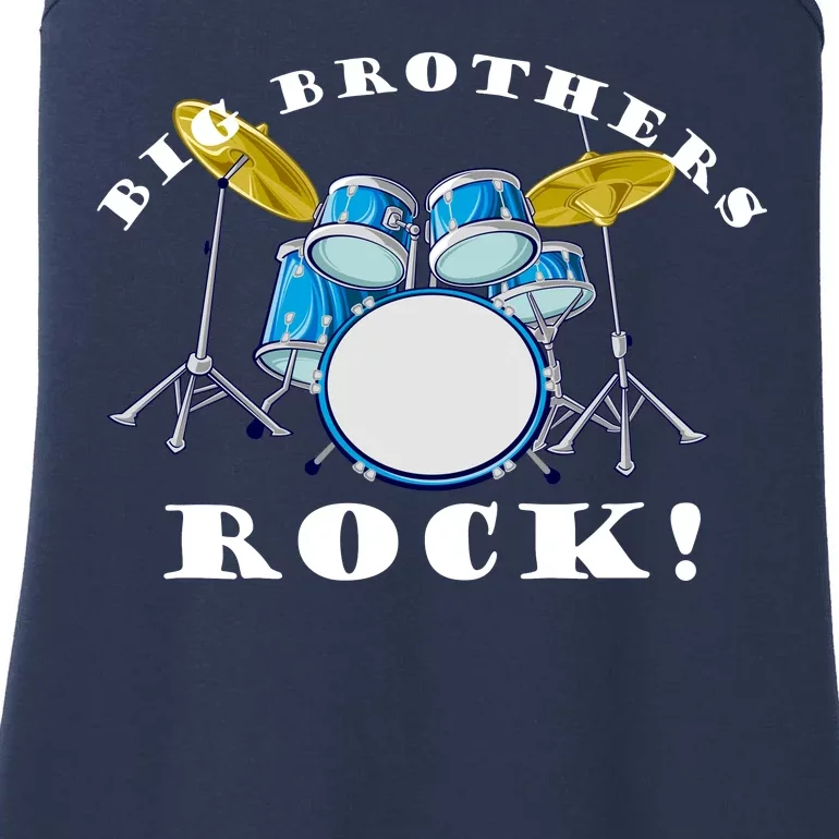 Big Brothers Rock Band Drum Set Ladies Essential Tank