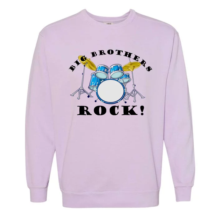 Big Brothers Rock Band Drum Set Garment-Dyed Sweatshirt