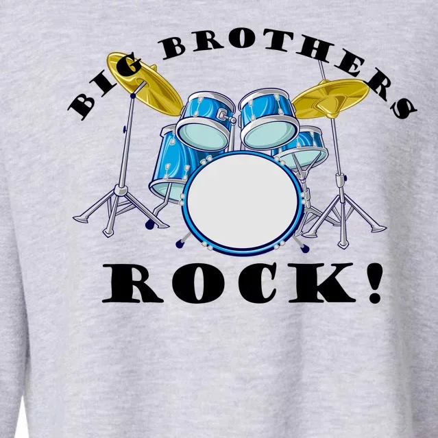 Big Brothers Rock Band Drum Set Cropped Pullover Crew