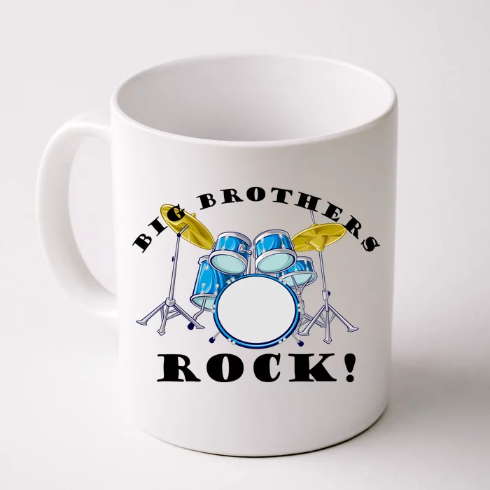 Big Brothers Rock Band Drum Set Front & Back Coffee Mug