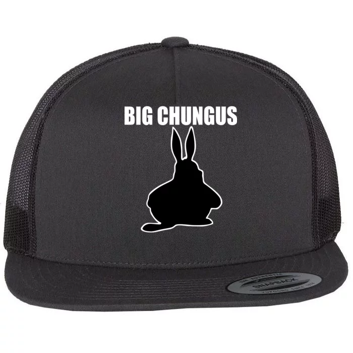 Big Chungus Funny Meme Flat Bill Trucker Hat