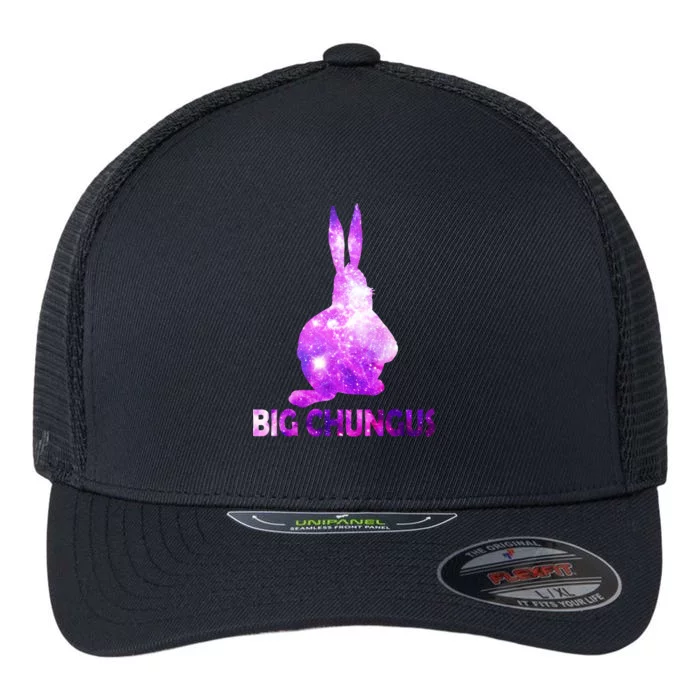 Big Chungus Galaxy Flexfit Unipanel Trucker Cap