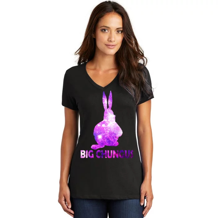 Big Chungus Galaxy Women's V-Neck T-Shirt