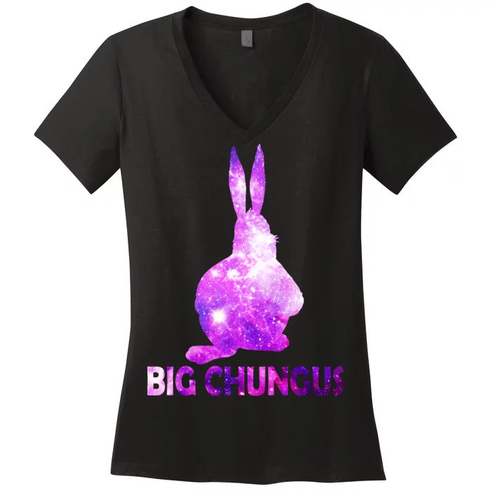 Big Chungus Galaxy Women's V-Neck T-Shirt