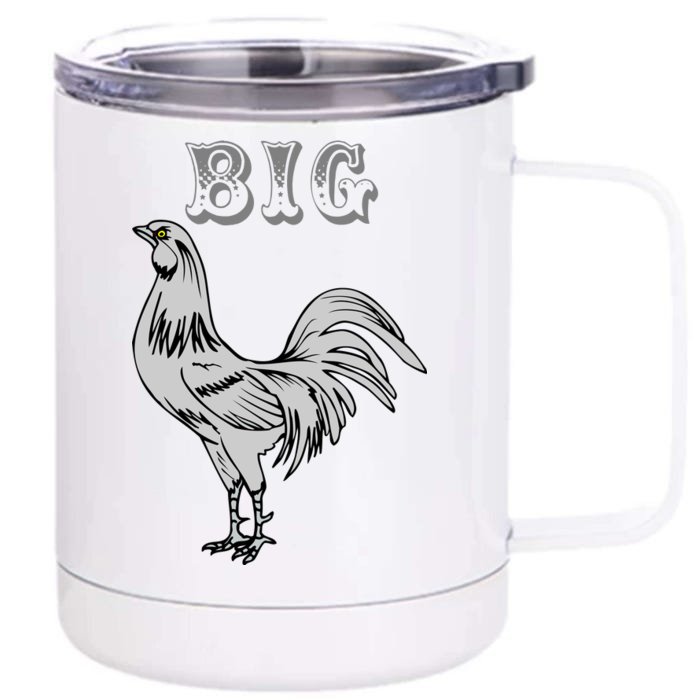 Big Cock Rooster Front & Back 12oz Stainless Steel Tumbler Cup