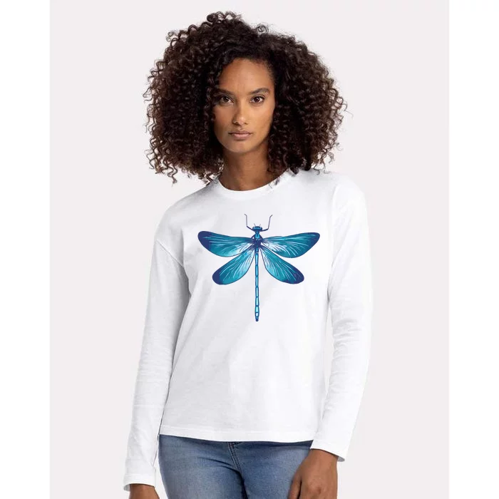 Big Dragonfly Womens Cotton Relaxed Long Sleeve T-Shirt