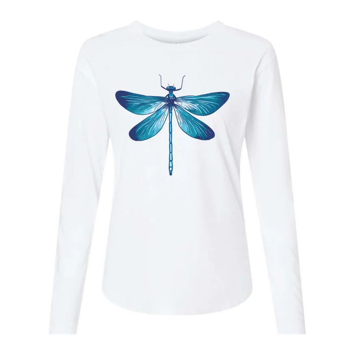 Big Dragonfly Womens Cotton Relaxed Long Sleeve T-Shirt