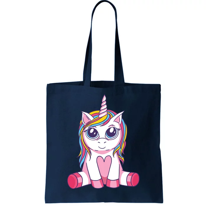 Big Eyed Unicorn Tote Bag