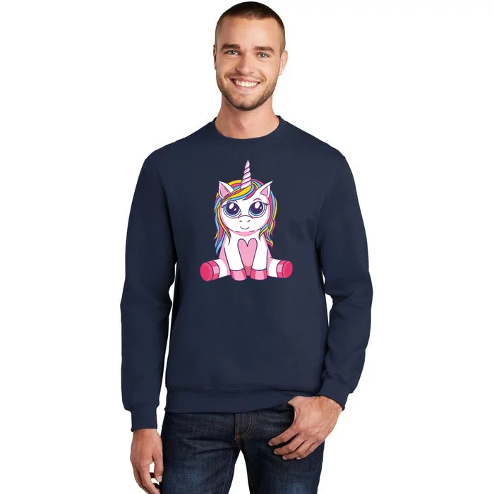 Big Eyed Unicorn Tall Sweatshirt