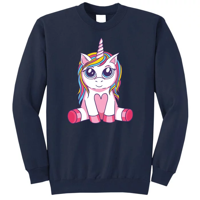 Big Eyed Unicorn Tall Sweatshirt