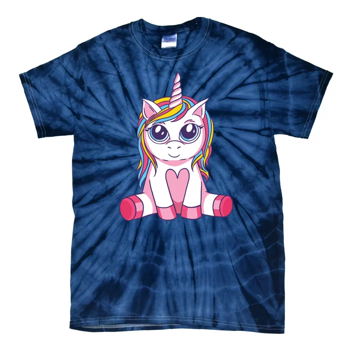 Big Eyed Unicorn Tie-Dye T-Shirt