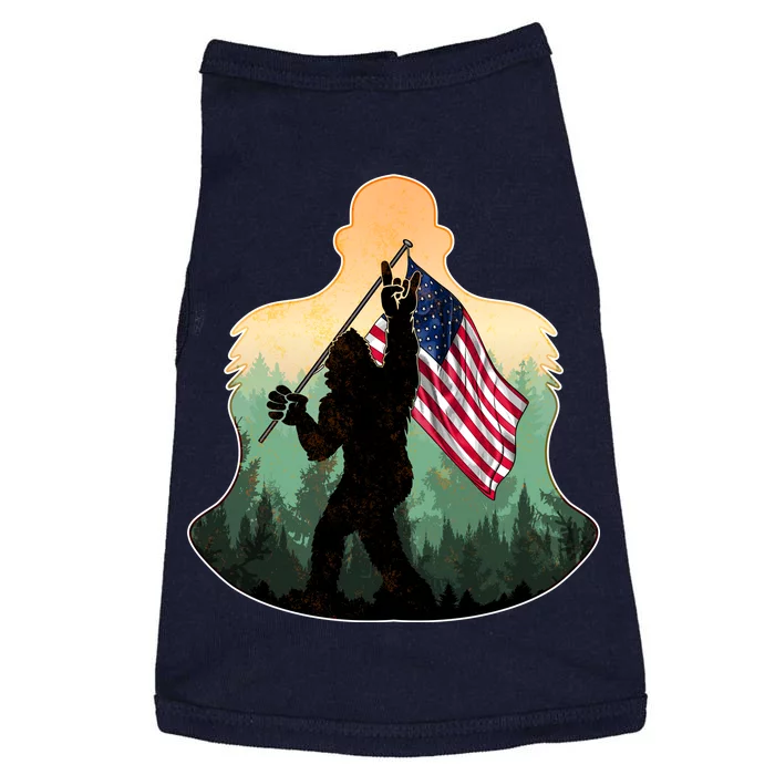 Big Foot American Flag Doggie Tank