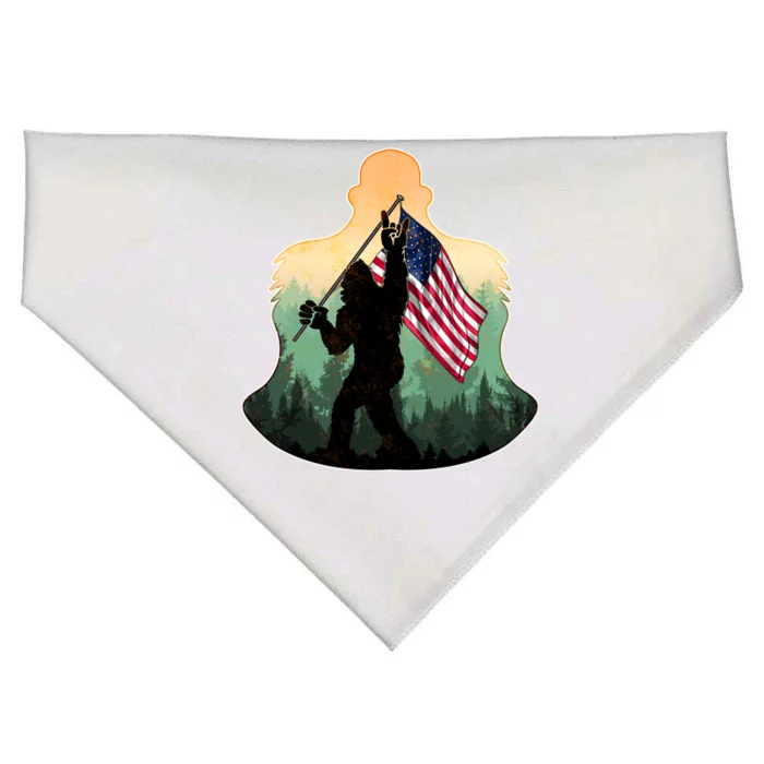 Big Foot American Flag USA-Made Doggie Bandana