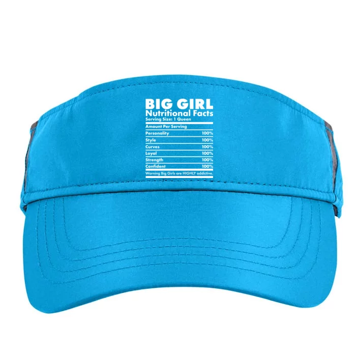 Big Girl Nutritional Facts Adult Drive Performance Visor