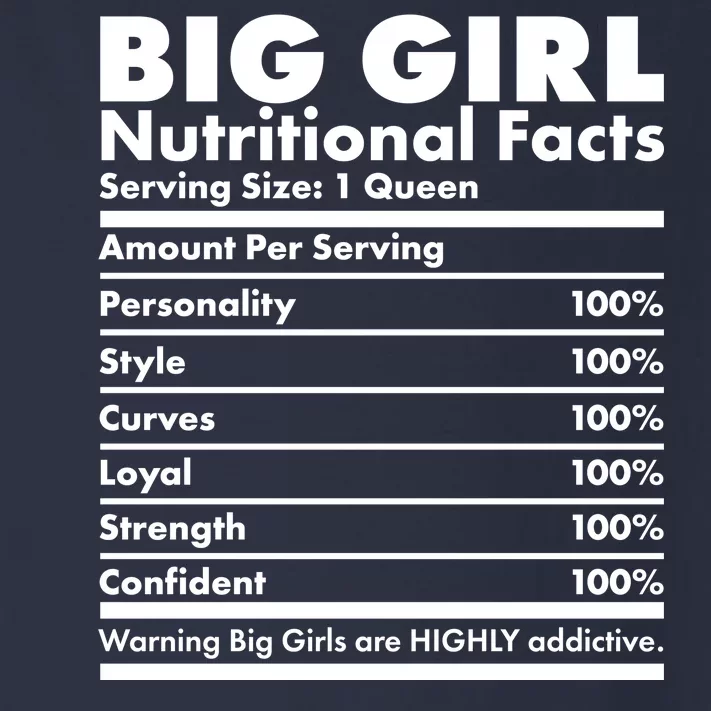 Big Girl Nutritional Facts Toddler Long Sleeve Shirt