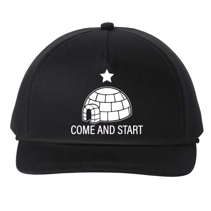 Big Igloo Boogaloo Come And Start Snapback Five-Panel Rope Hat