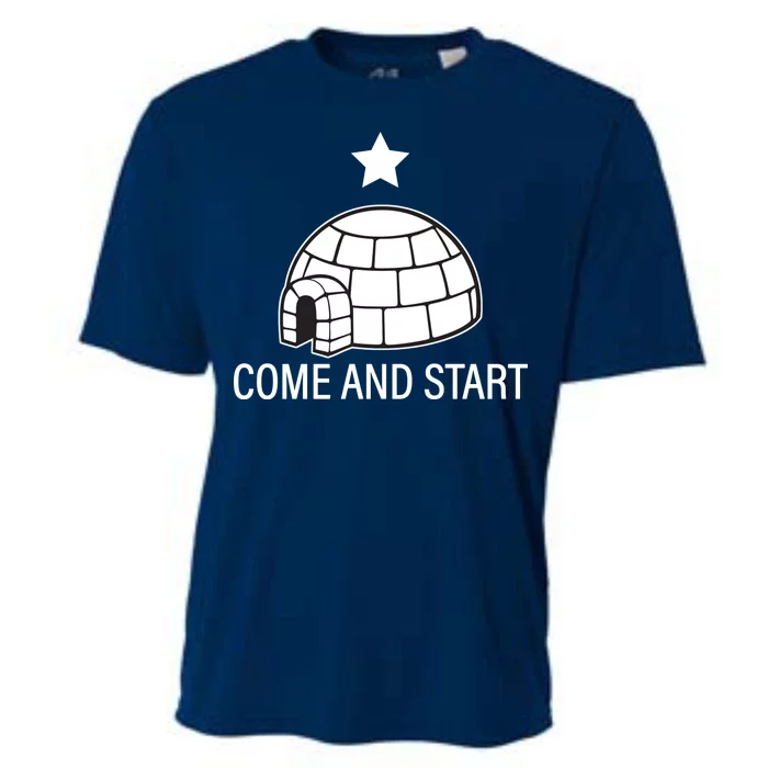 Big Igloo Boogaloo Come And Start Cooling Performance Crew T-Shirt